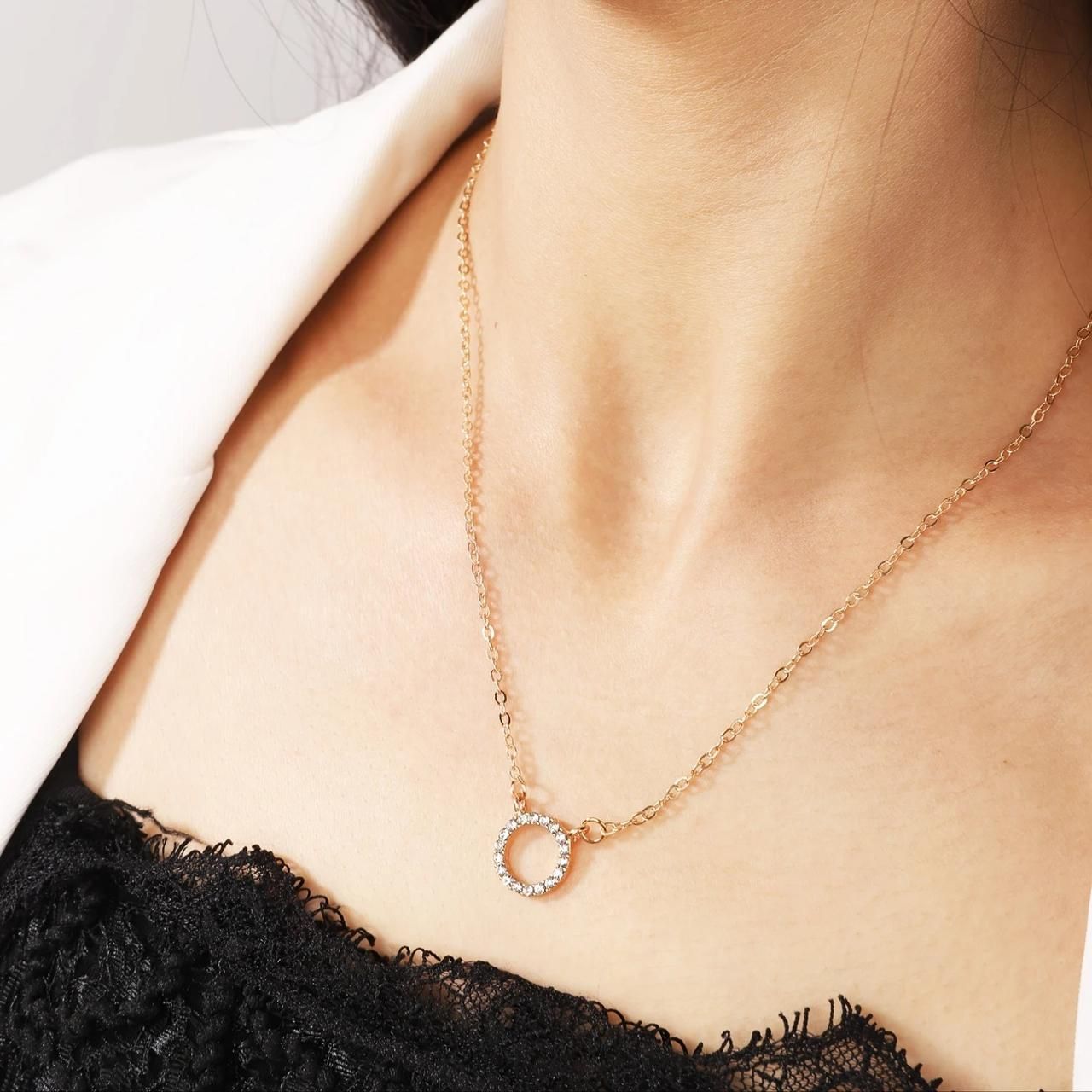 Stone Pendant with Chain