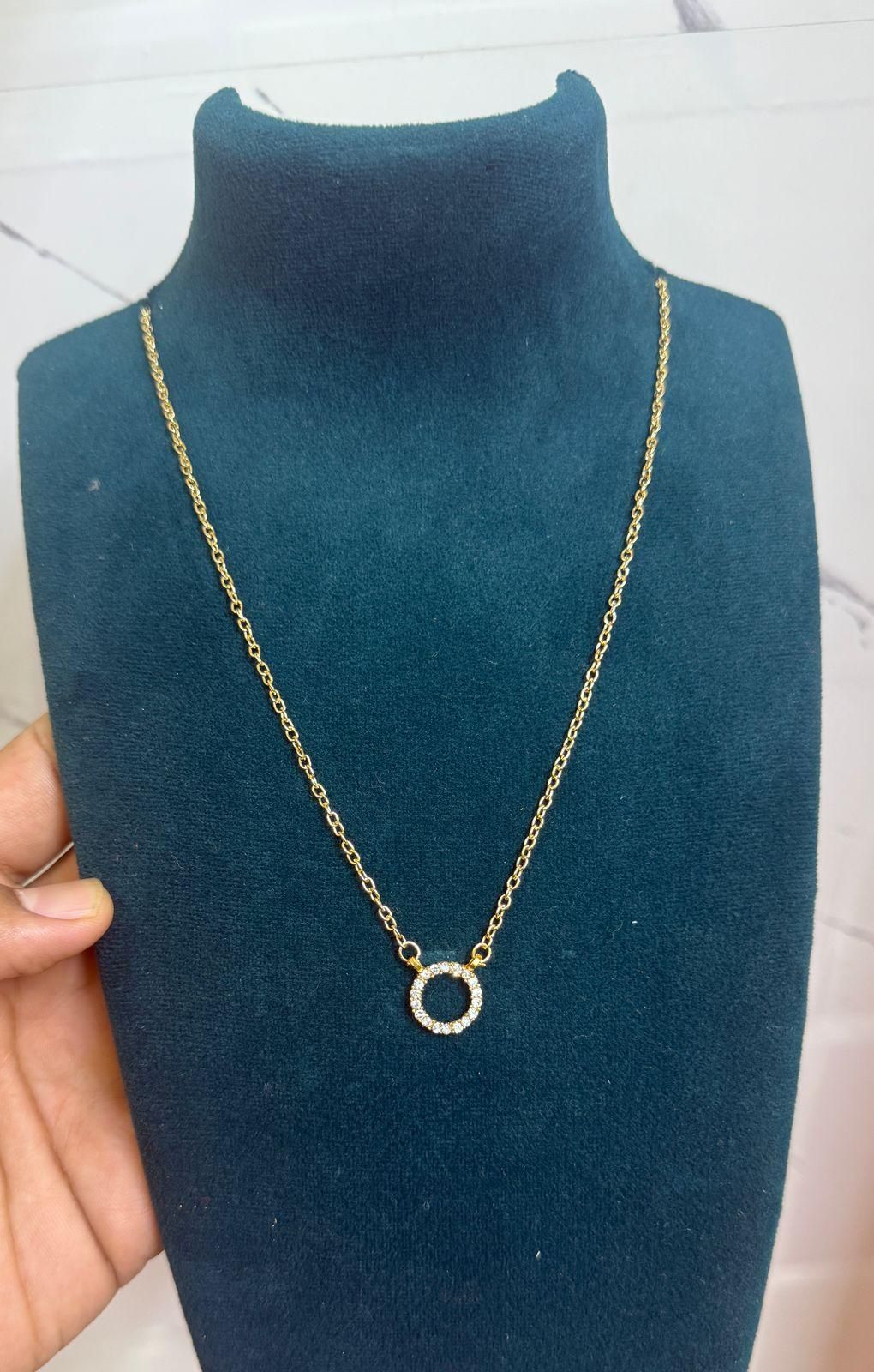 Stone Pendant with Chain